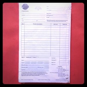 Scentsy Consultant Order Forms & Coffee Bean Tins